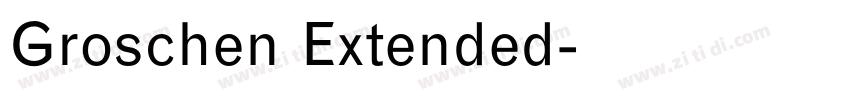 Groschen Extended字体转换